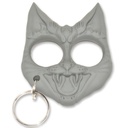 Feline Guard Two-Finger Impact Self Defense Keychain - Gray