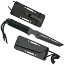 Stealth Tanto Quick-Deploy Neck Knife - Midnight Black