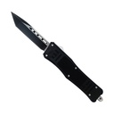 ShockGrip Midline Tanto OTF Knife - Rubberized Black