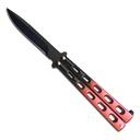 Crimson Vent Balanced Butterfly Knife - Red/Black