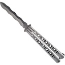KrissCut Wave-Balance Butterfly Knife - Stainless Steel