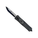 Covert Starship Front-Button OTF Knife - Carbon Fiber Black