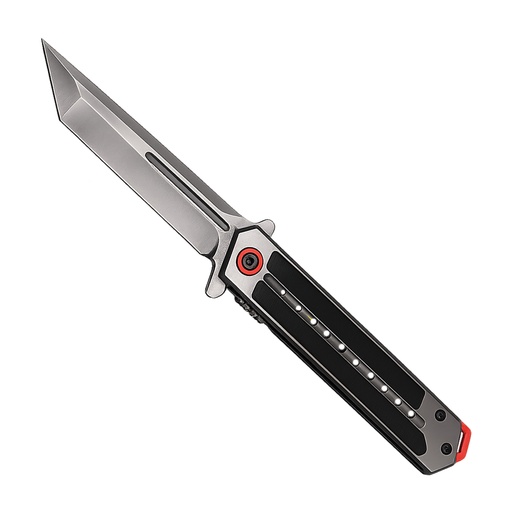 Redline Pulse Quick-Deploy Spring Assisted Knife - G10 Gray/Red