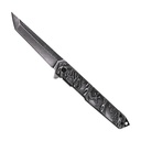 Dragon Spine Rapid-Deploy Tanto Spring Assisted Knife - Stonewash Steel