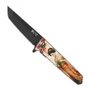 Geisha Bloom Quick-Deploy Spring Assisted Knife - ABS Black