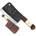 Heritage Field Butcher Fixed Blade Cleaver - Bone Handle