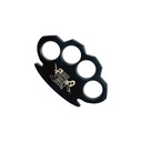 Lone Star Heavyweight Brass Knuckles - Matte Black Steel
