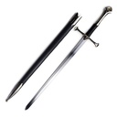 Regal Lineage One-Hand Medieval Sword - Black Steel