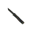 Sprinkle Strike Mini Tanto OTF Knife - Black Cupcake