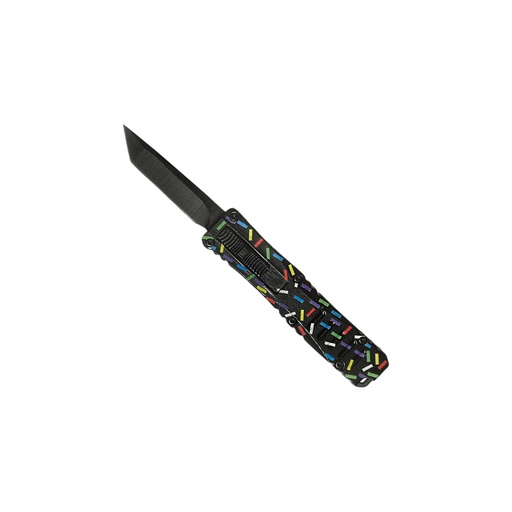 Sprinkle Strike Mini Tanto OTF Knife - Black Cupcake