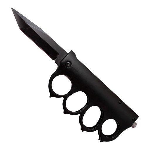 Trench Guard Rapid-Deploy Assisted Knife - Black Tanto