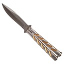 Twister Butterfly Knife - Gold