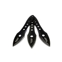 Defender-Xtreme 8" Black 3 Piece Throwing Knife Set