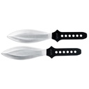 Twin Apex Training Throwing Knife Set - Black & Silver