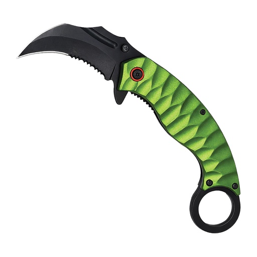 Neon Talon Rapid-Deploy Spring Assisted Knife - Green Aluminum